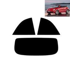 VW Beetle (2 Porte, Cabriolet, 2013 - 2018) - Kit Pellicola Oscurante Vetri Auto Pre-Tagliata