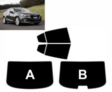 Mazda 3 (4 Drzwi, Sedan, 2014 - 2018) - Uprzednio przycięta folia do przyciemniania szyb